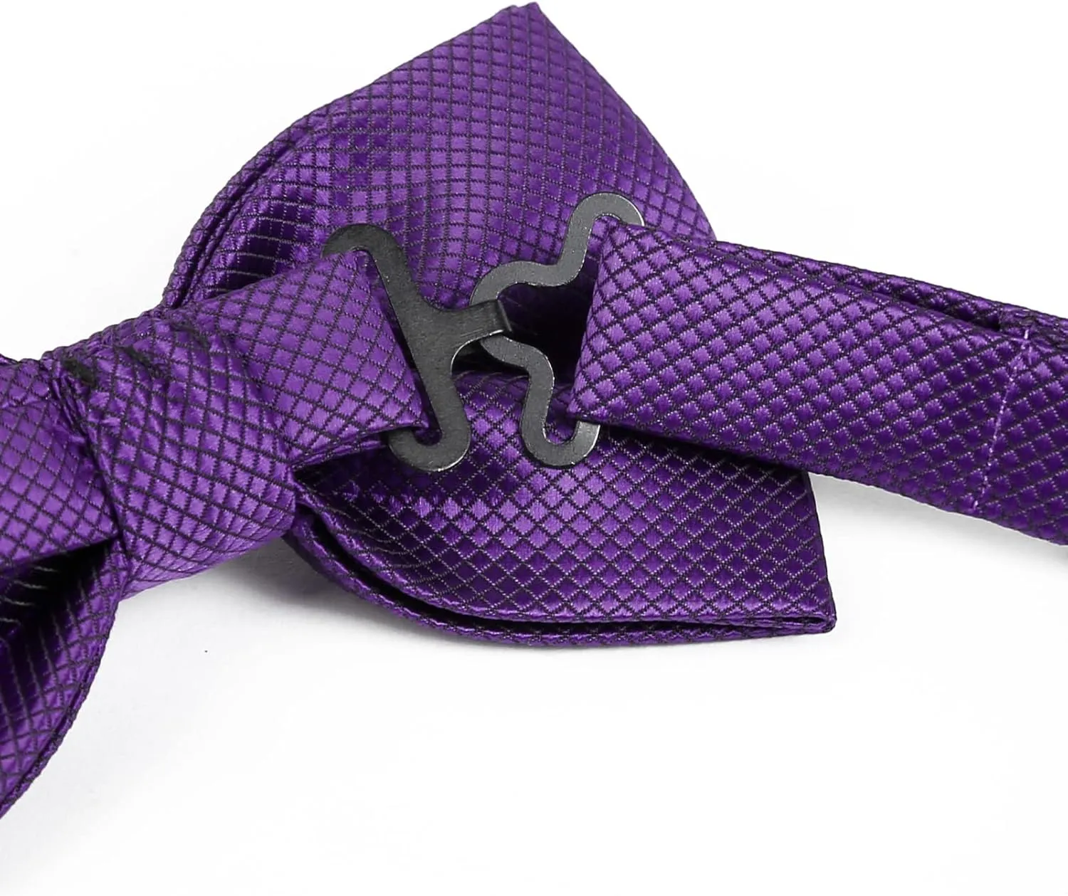 Alizeal Mens Solid Mini Squares Formal Banded Bow Ties