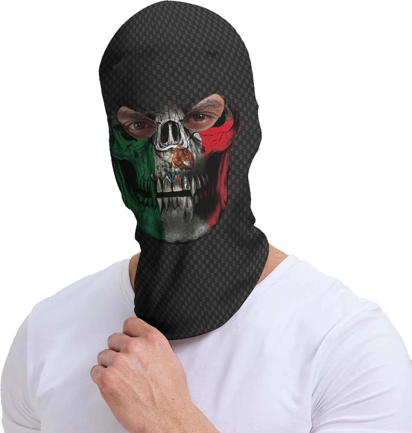 Balaclava Face Mask Men Women 2 Hole Full Mask Motorcycle Cycling Party