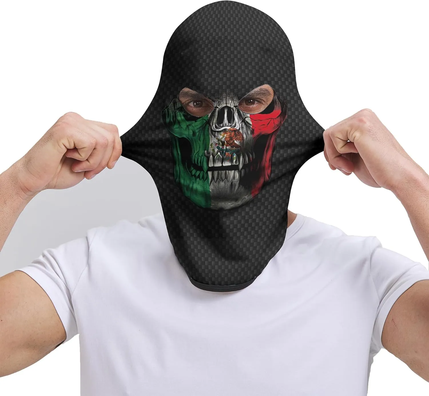 Balaclava Face Mask Men Women 2 Hole Full Mask Motorcycle Cycling Party