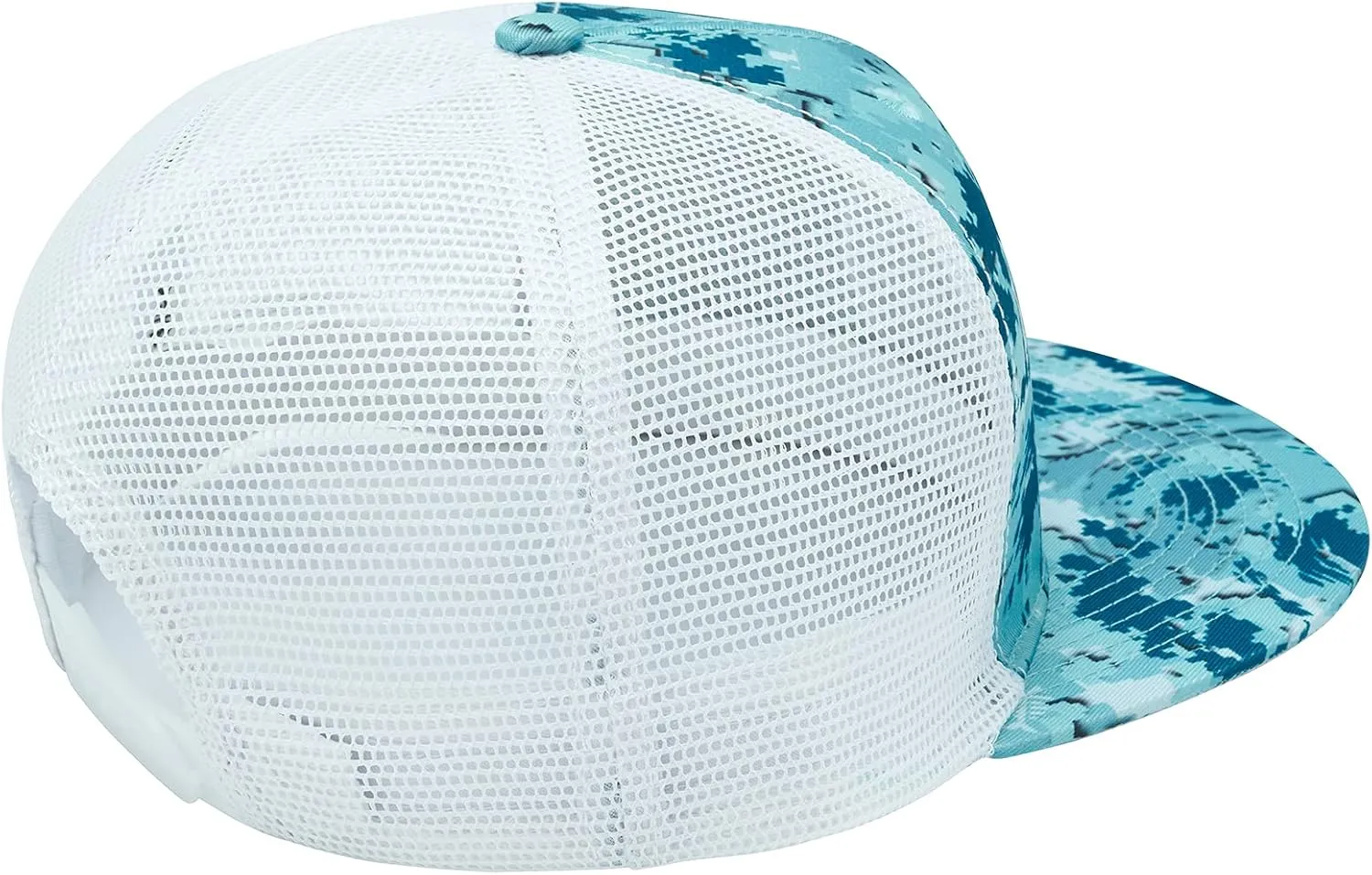 BASSDASH Flat Brim Trucker Cap Adjustable Snapback Hat Mesh Back for Men Women
