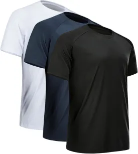 CE' CERDR Mens Workout Shirts Quick Dry Performance Short Sleeve Athletic Shirts