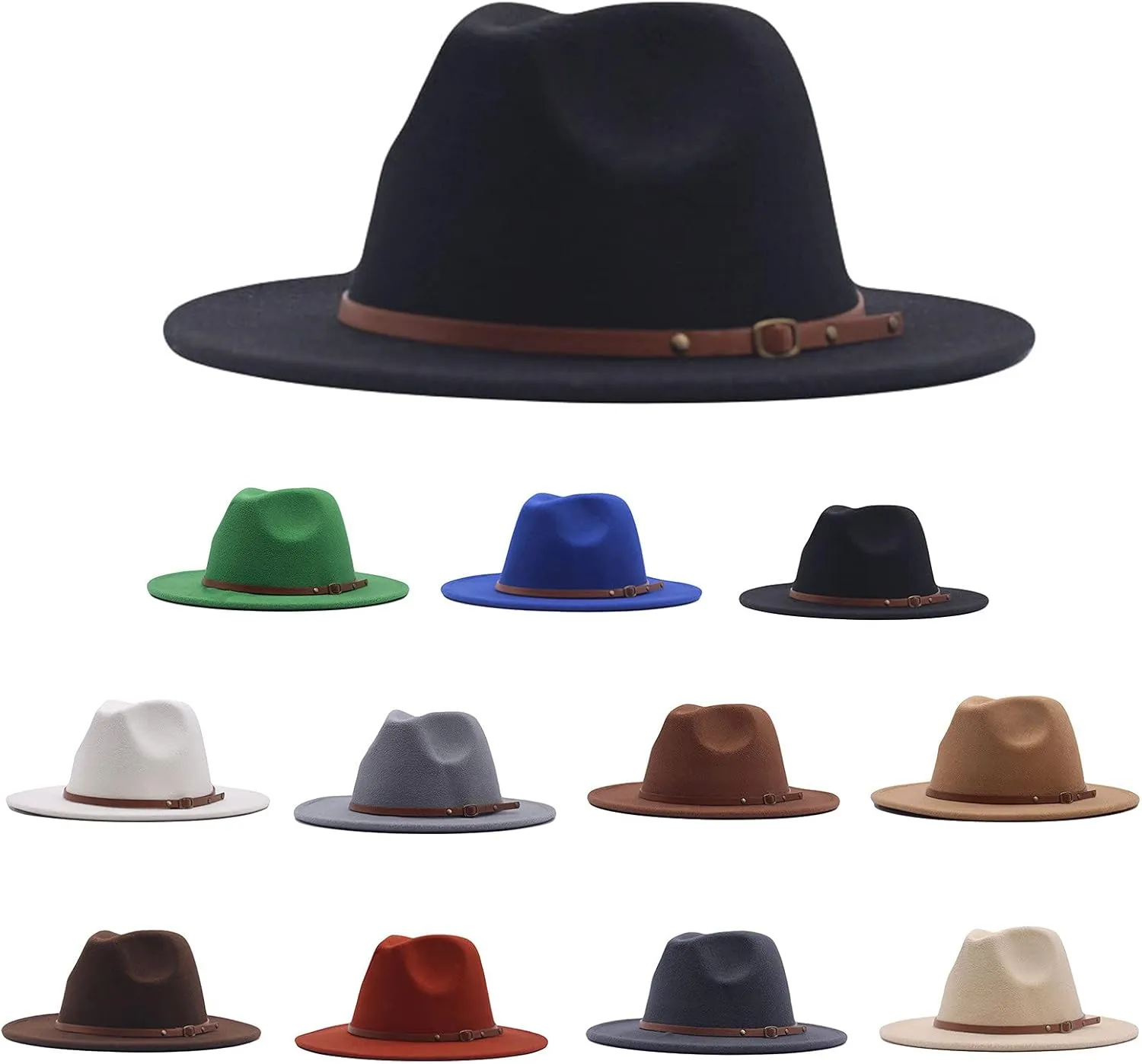 Classic Vegan Suede Wide Brim Fedora Hat for Women Men Unisex Panama Fashion Women Hat Fedora Hats for Women