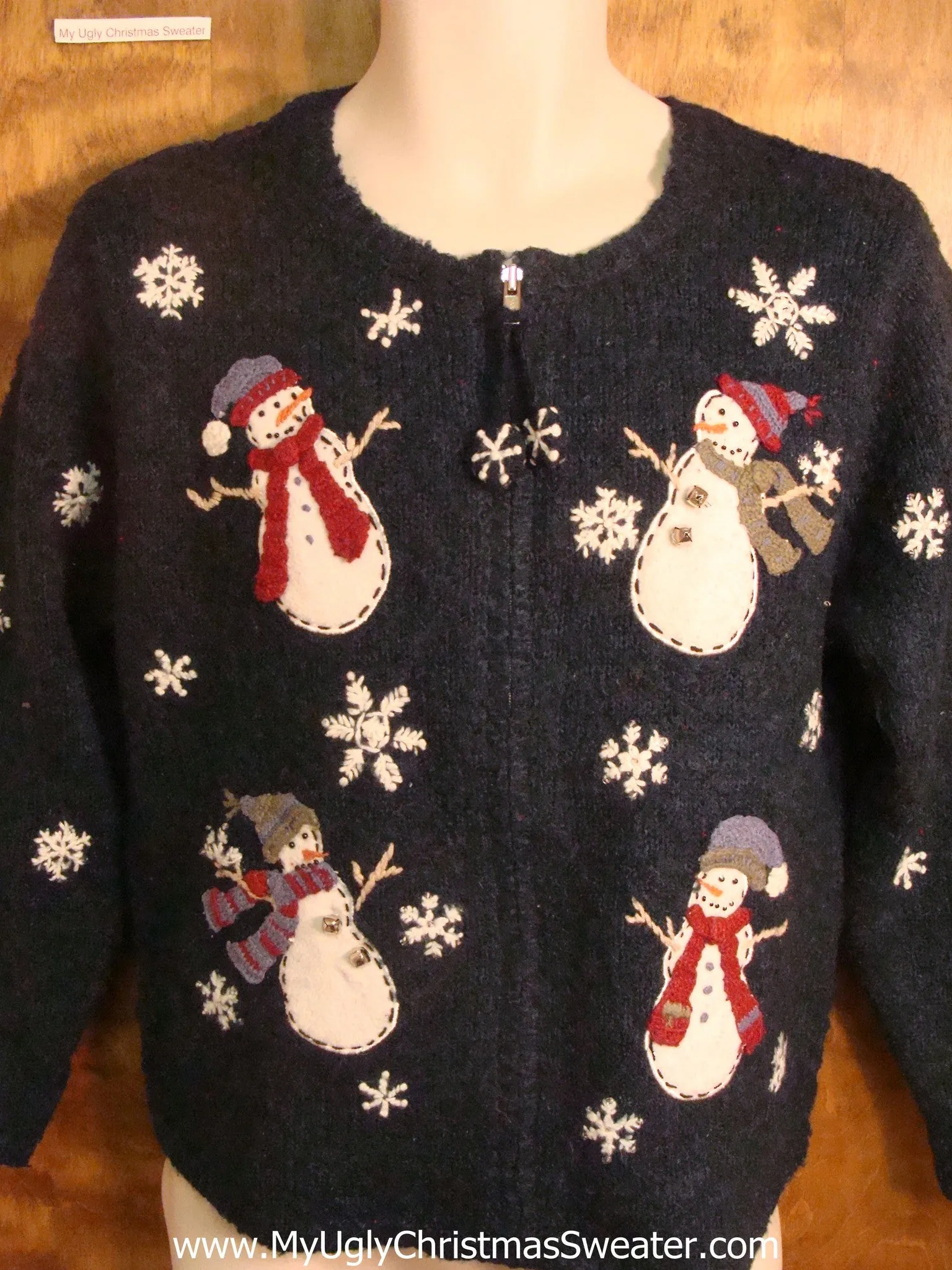 Dancing Snowmen Cheesy Christmas Sweater
