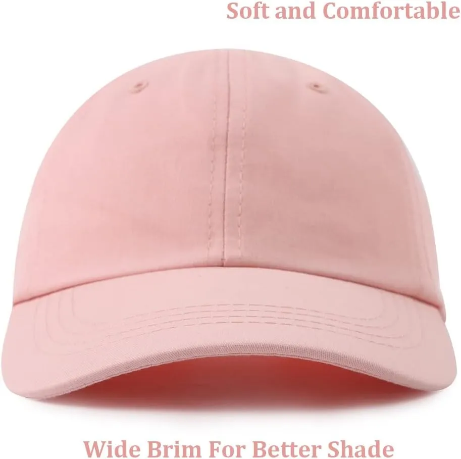 Girls Baseball Cap Kids Cute Sun Hat Adjustable Trucker Hats Toddler Rainbow Floral Ponytail Caps Spring Summer