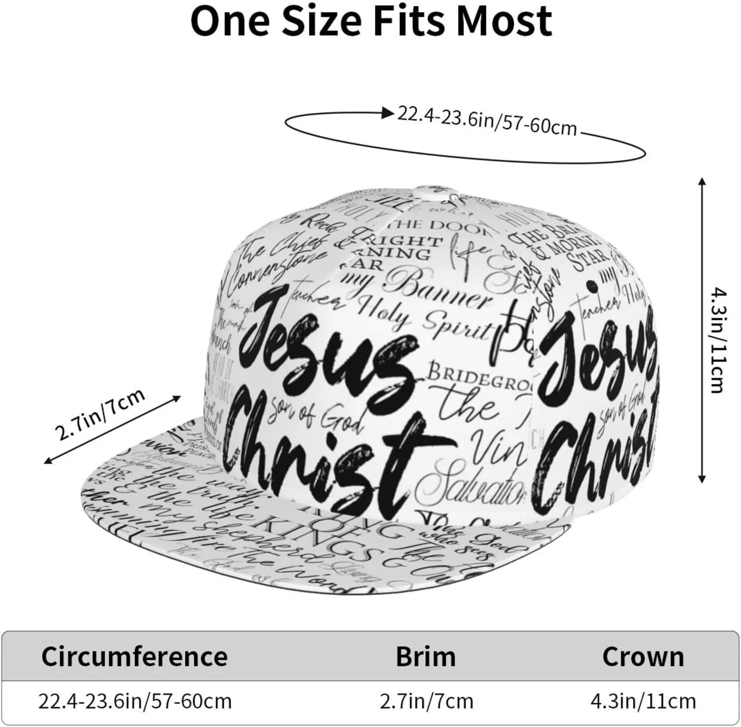Jesus Baseball Cap for Men Women Adjustable Trucker Hat for Running Sports Hiking Beach