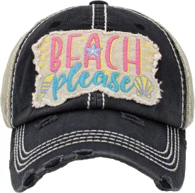 KBETHOS Beach Please Women's Mesh Baseball Hat