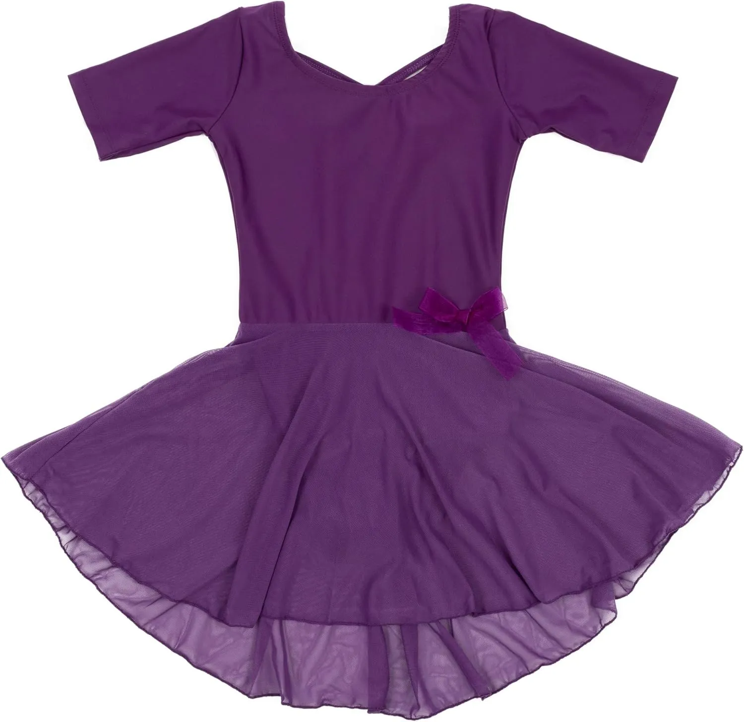 Leveret Kids Girls Skirt Leotard Long Sleeve Size Toddler-X-Large (2-14 Years) Variety of Colors