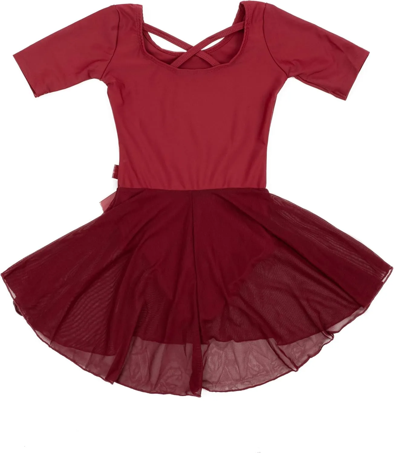 Leveret Kids Girls Skirt Leotard Long Sleeve Size Toddler-X-Large (2-14 Years) Variety of Colors