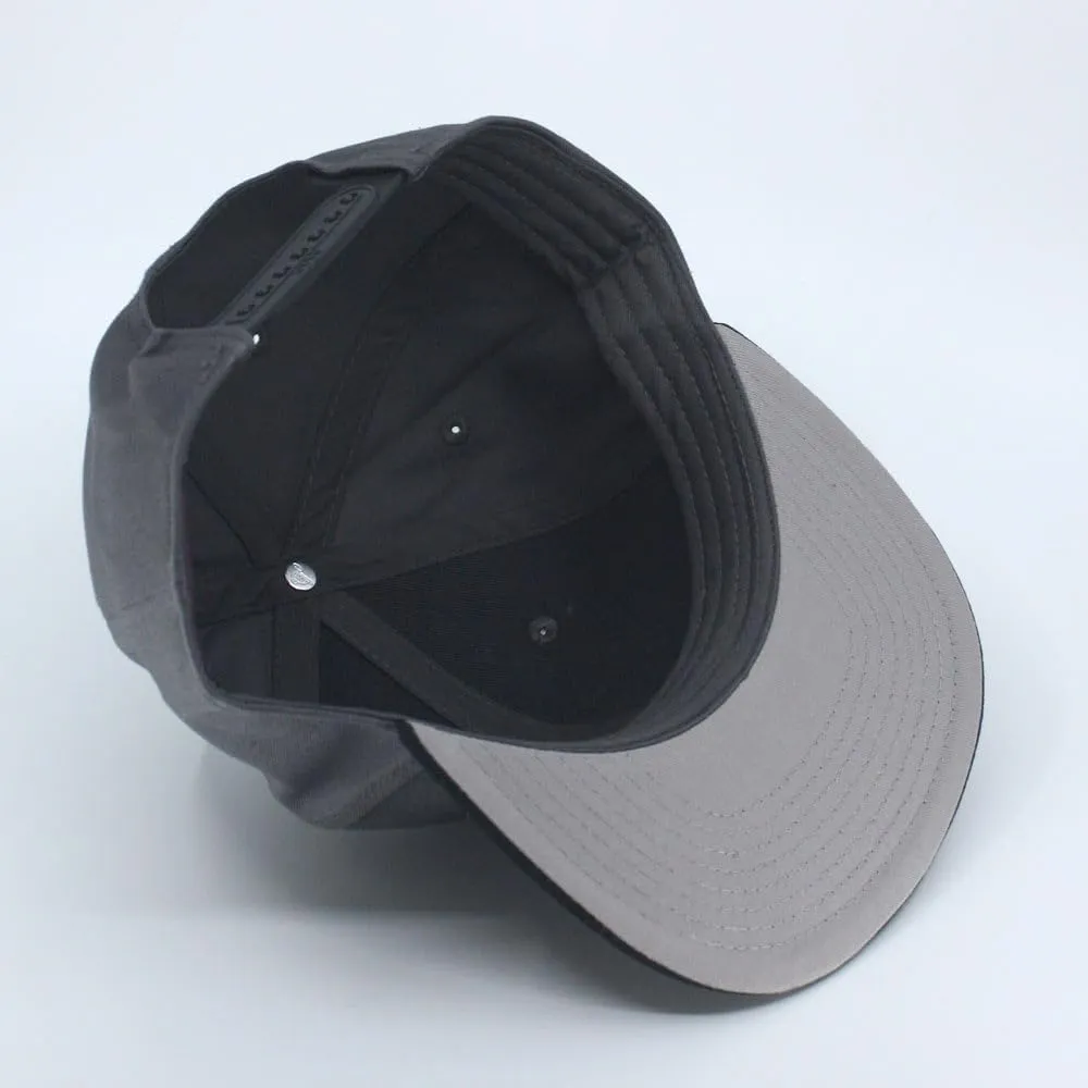 Premium Plain Cotton Twill Adjustable Flat Bill Snapback Hats Baseball Caps
