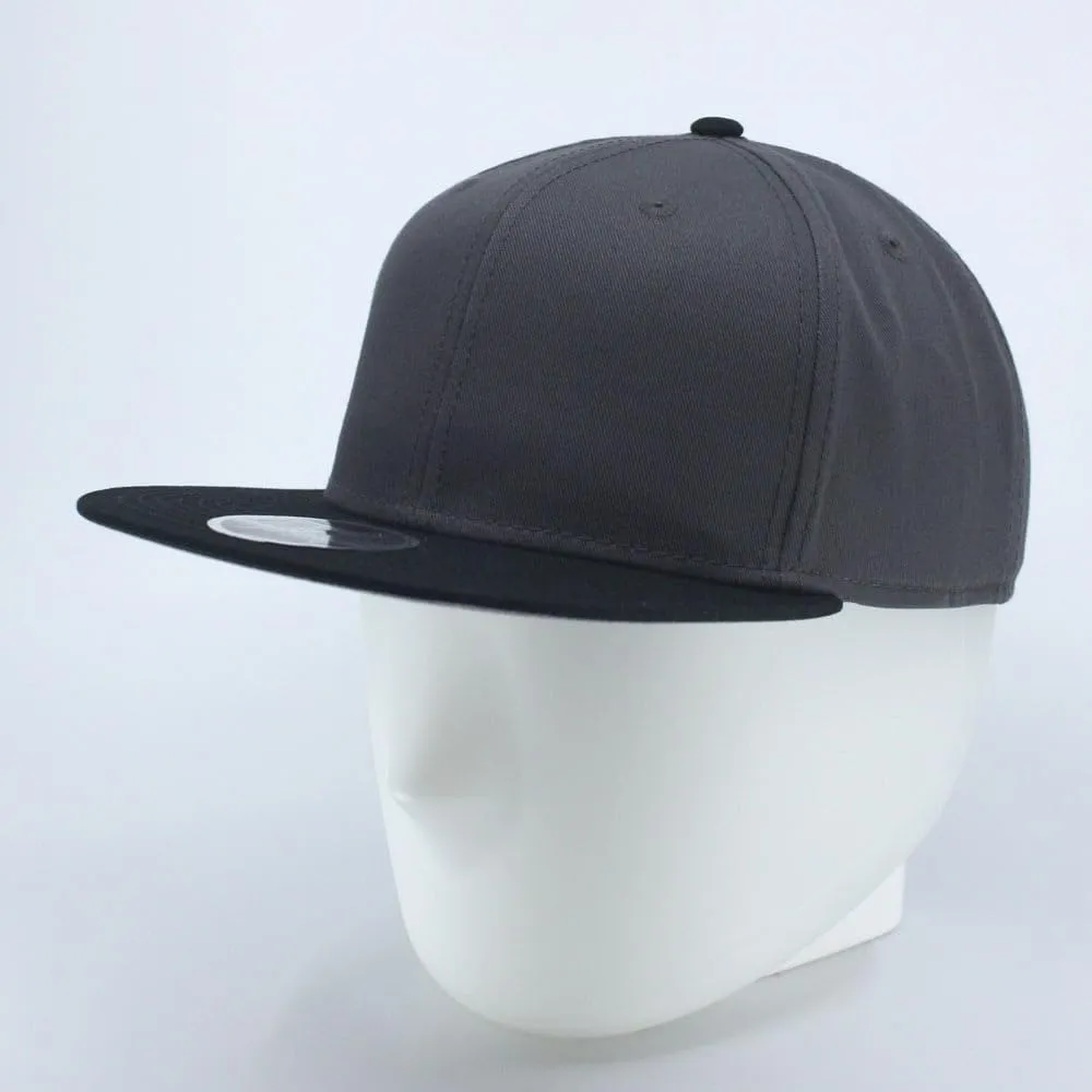 Premium Plain Cotton Twill Adjustable Flat Bill Snapback Hats Baseball Caps