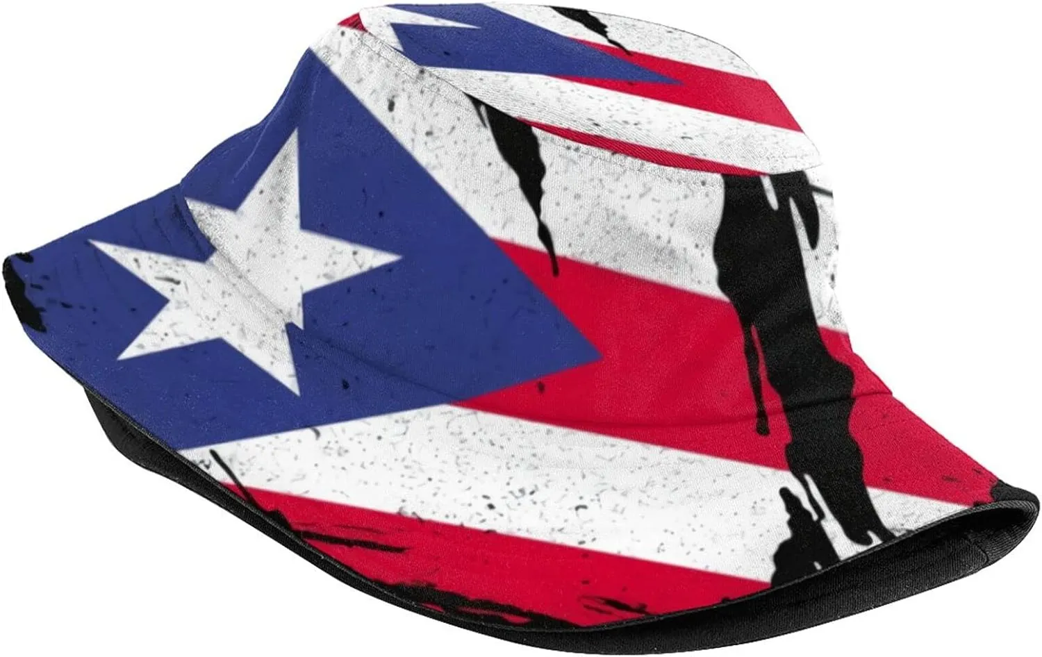 Puerto Rico Flag Bucket Hat Fashion Beach Sun Wide Brim Cap Outdoor Fisherman Hats for Women Men Teens