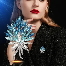 Rhinestone Brooch for Women Rhinestone Brooches Pins Crystal Lapel Pin Jewelry Christmas Valentine's Day Gift for Wife Girlfriend