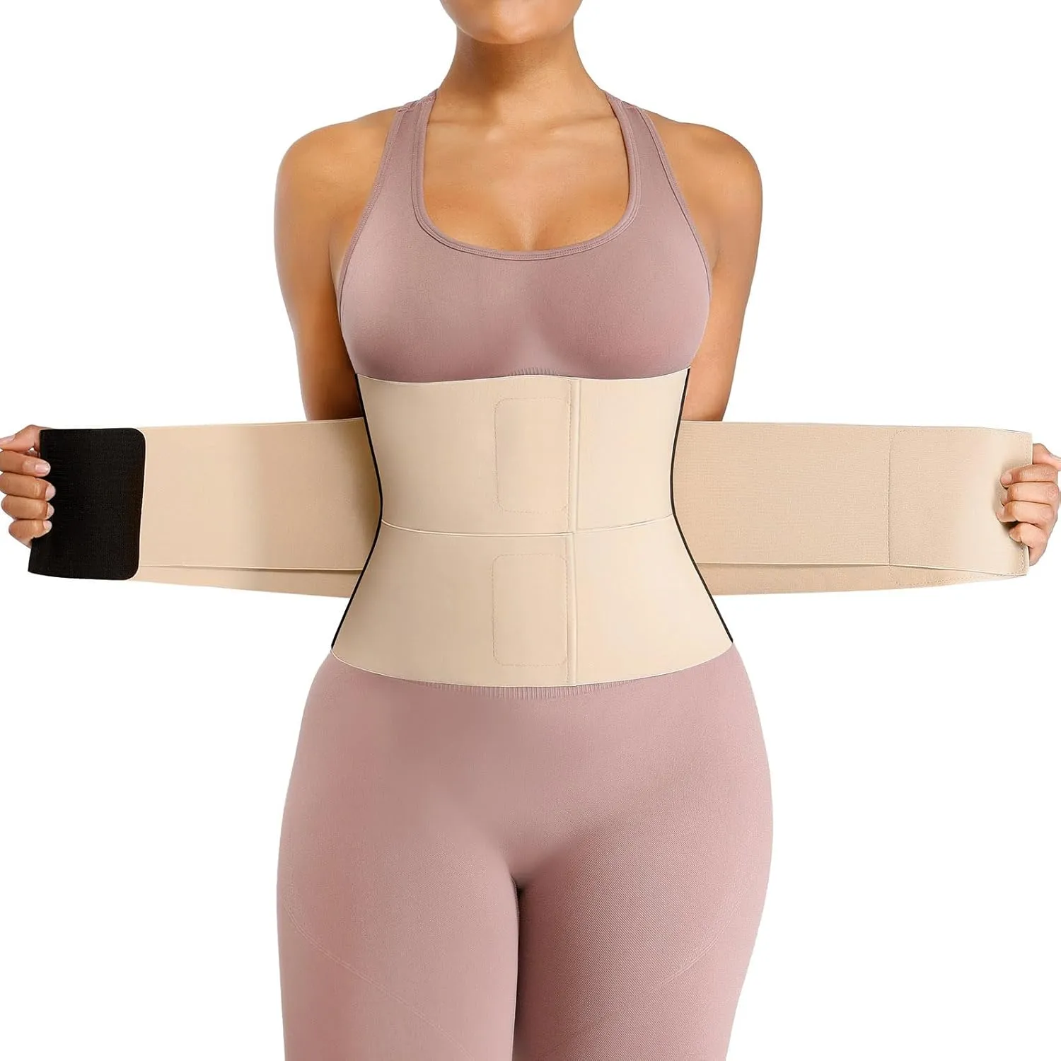 SHAPELLX Waist Trainer for Women Waist Cincher Corset Shapewear Body Shaper Tummy Control Stomach Belt Postpartum Band