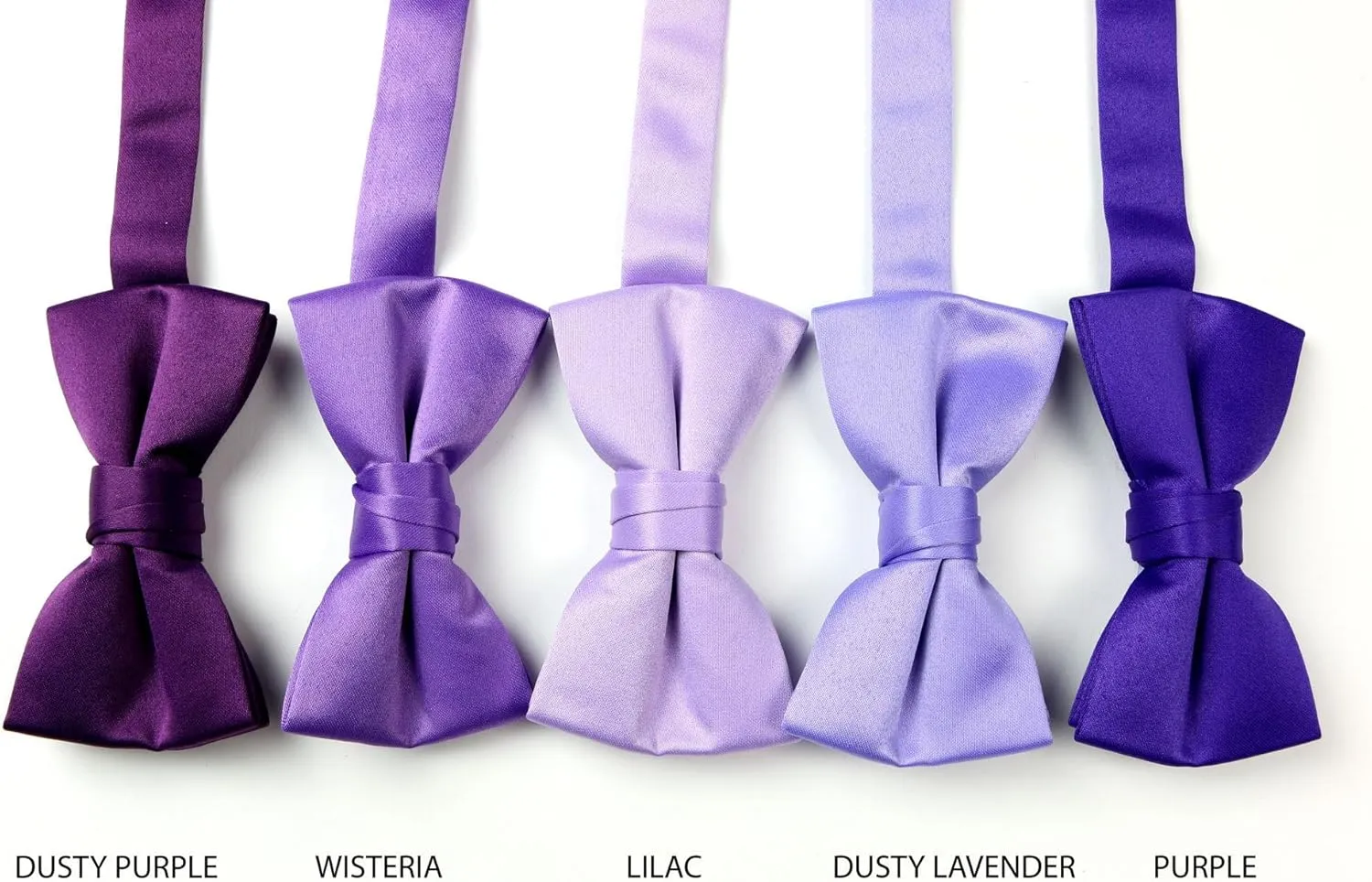 Spring Notion Boys' Pre-Tied Banded Satin Bow Tie, Optional Gift Box