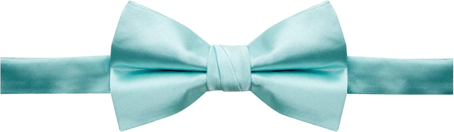 Spring Notion Men's Solid Color Satin Microfiber Bow Tie