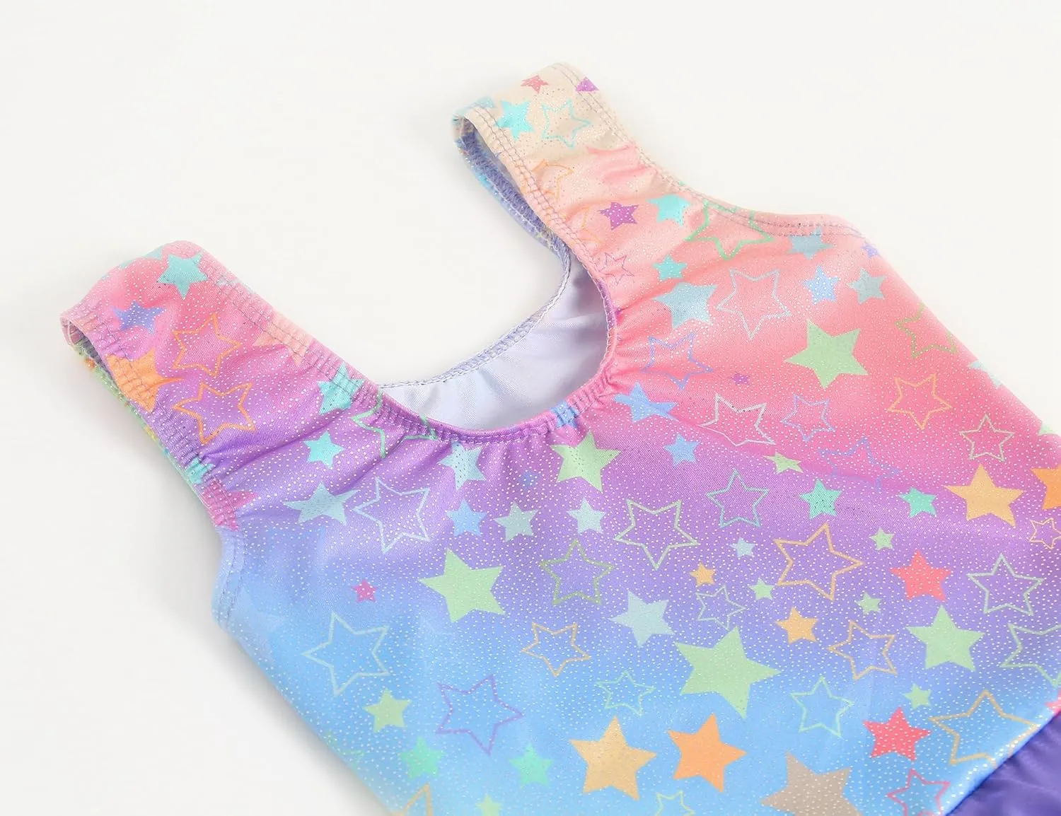 TENVDA Girls Ballet Leotards with Skirt Sparkly Sleeveless Gymnastics Dance Dresses Outfit (Toddler/Little Kid/Big Kids)