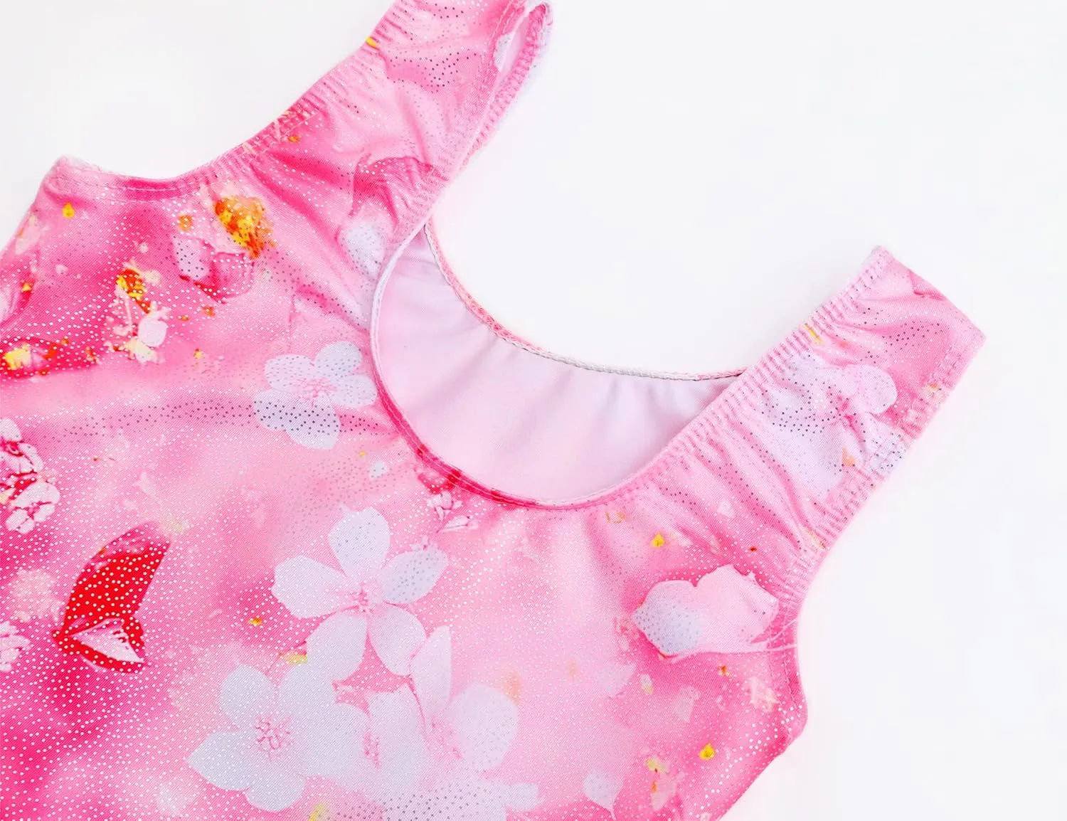 TENVDA Girls Ballet Leotards with Skirt Sparkly Sleeveless Gymnastics Dance Dresses Outfit (Toddler/Little Kid/Big Kids)