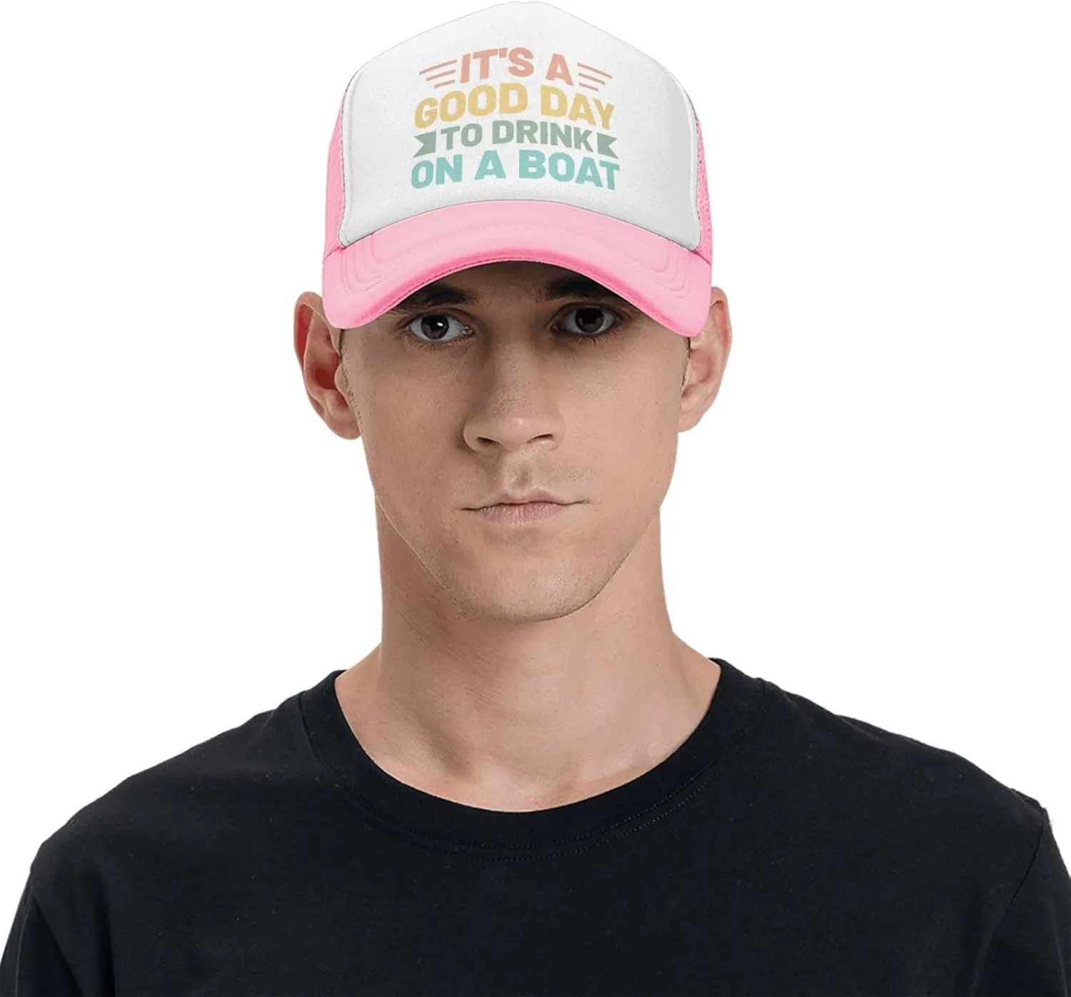 Womens Baseball Hats Drinking Party Mesh Cap Women's Cool Cap It is A Good Day to Drink On A Boat Caps
